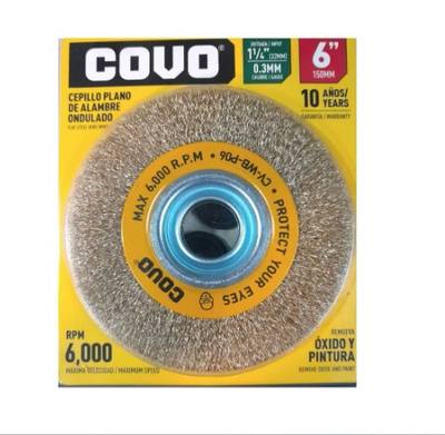 CEPILLO CIRC. PLANO 6" C/BRONCE (E. BANCO) COVO