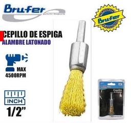 [SE-P0454] CEPILLO CIRC. ESPIGA 1/2" 10mm C/BRONCE P/ TALADRO